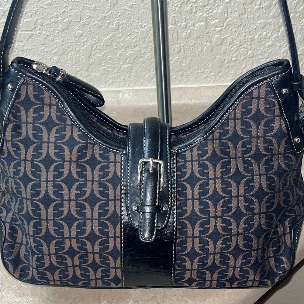 Fossil Stylish Black and Brown Shoulder Bag